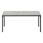 I 3796 Coffee Table - 40"L / Grey / Black Metal - Furniture Depot (7881124217080)