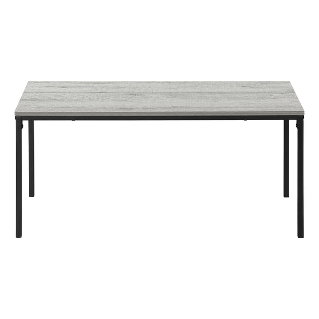 I 3796 Coffee Table - 40"L / Grey / Black Metal - Furniture Depot (7881124217080)