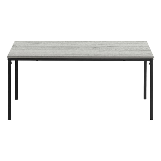 I 3796 Coffee Table - 40"L / Grey / Black Metal - Furniture Depot (7881124217080)