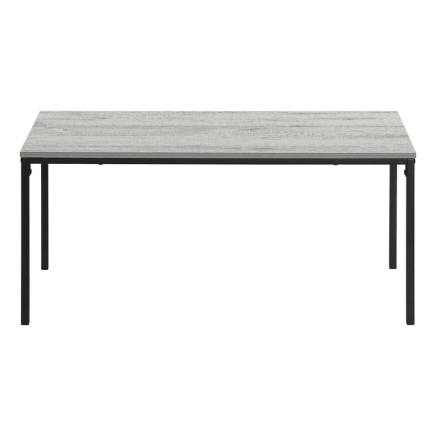 I 3796 Coffee Table - 40"L / Grey / Black Metal - Furniture Depot (7881124217080)