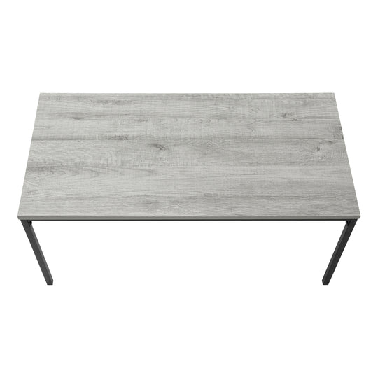 I 3796 Coffee Table - 40"L / Grey / Black Metal - Furniture Depot (7881124217080)