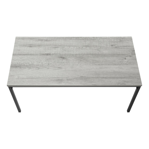 I 3796 Coffee Table - 40"L / Grey / Black Metal - Furniture Depot (7881124217080)