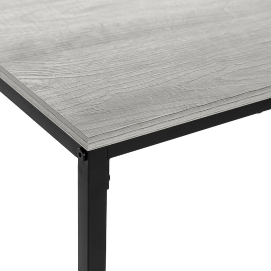 I 3796 Coffee Table - 40"L / Grey / Black Metal - Furniture Depot (7881124217080)