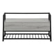 I 4500 Bench - 42"L / Grey Storage / Black Metal - Furniture Depot (7881124380920)