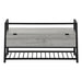 I 4500 Bench - 42"L / Grey Storage / Black Metal - Furniture Depot (7881124380920)