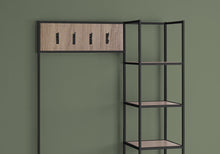 Load image into Gallery viewer, I 4511 Bench - 72&quot;H / Dark Taupe / Black Metal Hall Entry - Furniture Depot