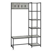 Load image into Gallery viewer, I 4512 Bench - 72&quot;H / Grey / Black Metal Hall Entry - Furniture Depot (7881124511992)