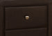 I 5601 Bedroom Accent - 21"H / Brown Leather-Look Night Stand - Furniture Depot