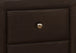 I 5601 Bedroom Accent - 21"H / Brown Leather-Look Night Stand - Furniture Depot