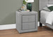 I 5604 Bedroom Accent - 21"H / Grey Linen Night Stand - Furniture Depot (7881124774136)