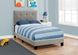 I 5920T Bed - Twin Size / Grey Linen - Furniture Depot