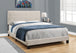 I 5921Q Bed - Queen Size / Beige Linen - Furniture Depot (7881125298424)