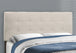 I 5921Q Bed - Queen Size / Beige Linen - Furniture Depot (7881125298424)