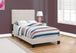 I 5921T Bed - Twin Size / Beige Linen - Furniture Depot (7881125363960)
