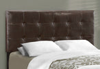 I 5922F Bed - Full Size / Dark Brown Leather-Look - Furniture Depot