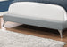 I 5950Q Bed - Queen Size / Grey Linen With Chrome Legs - Furniture Depot (7881125626104)