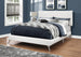 I 5953Q Bed - Queen Size / White Leather-Look With Chrome Legs - Furniture Depot (7881125658872)