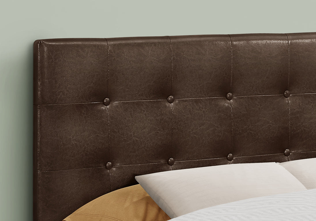 I 6000F Bed - Full Size / Brown Leather-Look Headboard Only - Furniture Depot (7881126248696)