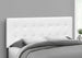 I 6002Q Bed - Queen Size / White Leather-Look Headboard Only - Furniture Depot