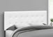 I 6002Q Bed - Queen Size / White Leather-Look Headboard Only - Furniture Depot
