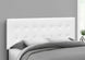 I 6002Q Bed - Queen Size / White Leather-Look Headboard Only - Furniture Depot
