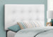 I 6002T Bed - Twin Size / White Leather-Look Headboard Only - Furniture Depot (7881126510840)