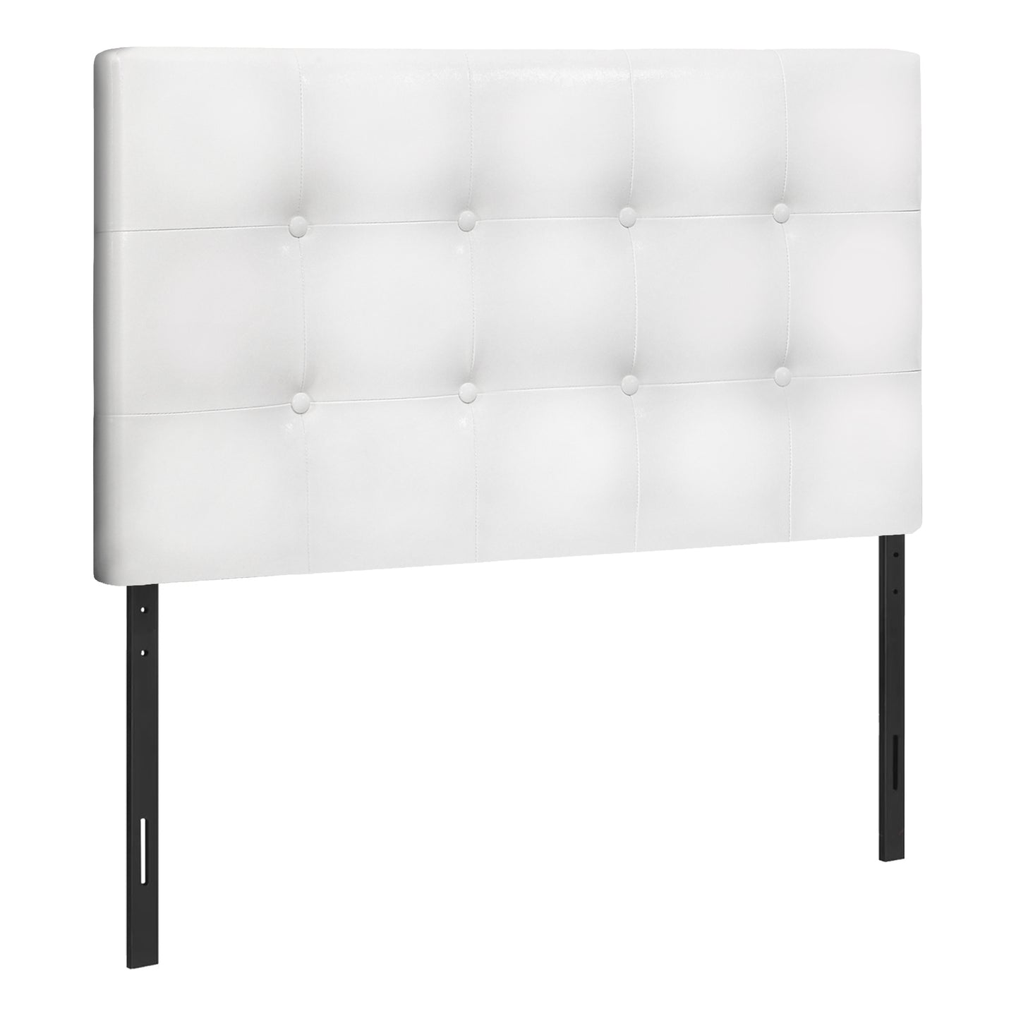 I 6002T Bed - Twin Size / White Leather-Look Headboard Only - Furniture Depot (7881126510840)