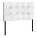 I 6002T Bed - Twin Size / White Leather-Look Headboard Only - Furniture Depot (7881126510840)