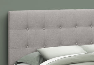 I 6003Q Bed - Queen Size / Grey Linen Headboard Only - Furniture Depot (7881126609144)