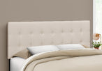I 6004Q Bed - Queen Size / Beige Linen Headboard Only - Furniture Depot (7881126674680)