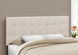 I 6004Q Bed - Queen Size / Beige Linen Headboard Only - Furniture Depot (7881126674680)