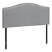 I 6011Q Bed - Queen Size / Grey Leather-Look Headboard Only - Furniture Depot