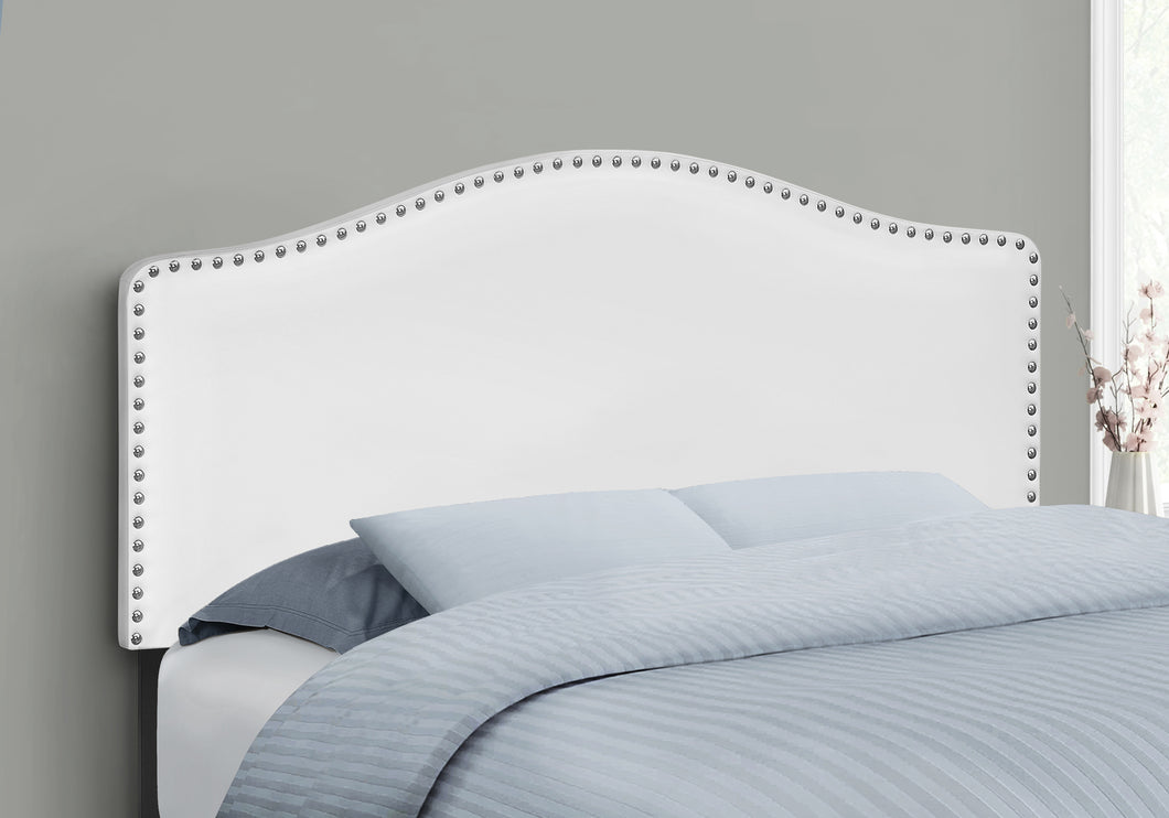 I 6012F Bed - Full Size / White Leather-Look Headboard Only - Furniture Depot (7881126904056)