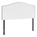 I 6012Q Bed - Queen Size / White Leather-Look Headboard Only - Furniture Depot