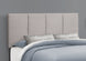 I 6025Q Bed - Queen Size / Grey Linen With Black Wood Legs - Furniture Depot (7881127264504)