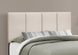 I 6026Q Bed - Queen Size / Beige Linen With Black Wood Legs - Furniture Depot