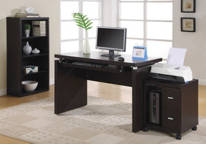 I 7004 Office Cabinet - Espresso 2 Drawer On Castors - Furniture Depot
