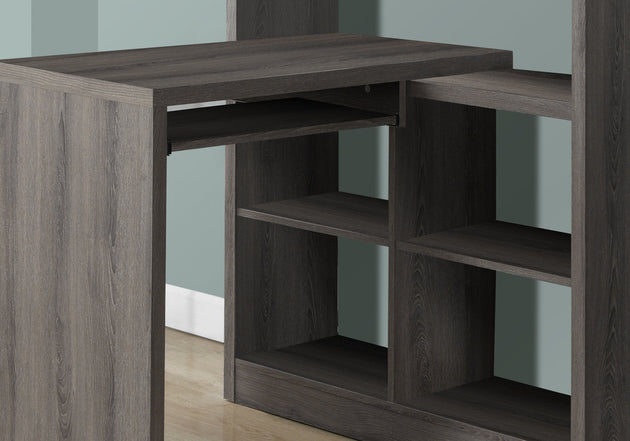 I 7041 Computer Desk - Dark Taupe Left Or Right Facing Corner - Furniture Depot