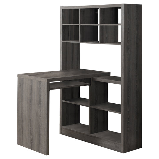 I 7041 Computer Desk - Dark Taupe Left Or Right Facing Corner - Furniture Depot
