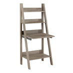 I 7042 Computer Desk - 61"H / Dark Taupe Ladder Style - Furniture Depot