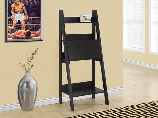 I 7043 Computer Desk - 61"H / Espresso Ladder Style - Furniture Depot