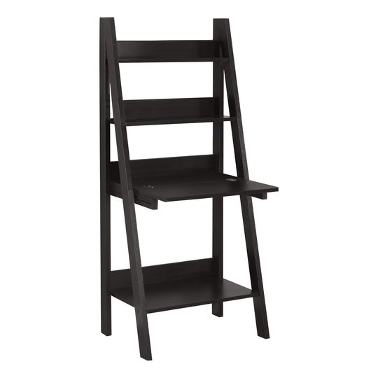 I 7043 Computer Desk - 61"H / Espresso Ladder Style - Furniture Depot