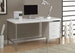 I 7046 Computer Desk - 60"L / White / Silver Metal - Furniture Depot (7881127985400)