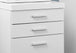 I 7048 Filing Cabinet - 3 Drawer / White On Castors - Furniture Depot (7881128018168)