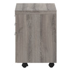 I 7049 Filing Cabinet - 3 Drawer / Dark Taupe On Castors - Furniture Depot (7881128083704)