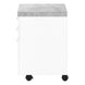 I 7051 Filing Cabinet - 3 Drawer / White / Cement-Look On Castor - Furniture Depot (7881128116472)