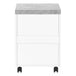 I 7051 Filing Cabinet - 3 Drawer / White / Cement-Look On Castor - Furniture Depot (7881128116472)