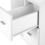 I 7055 Office Cabinet - White With 2 Drawers On Castors - Furniture Depot (7881128149240)