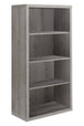 I 7060 Bookcase - 48"H / Dark Taupe With Adjustable Shelves - Furniture Depot (7881128280312)