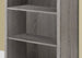 I 7060 Bookcase - 48"H / Dark Taupe With Adjustable Shelves - Furniture Depot (7881128280312)